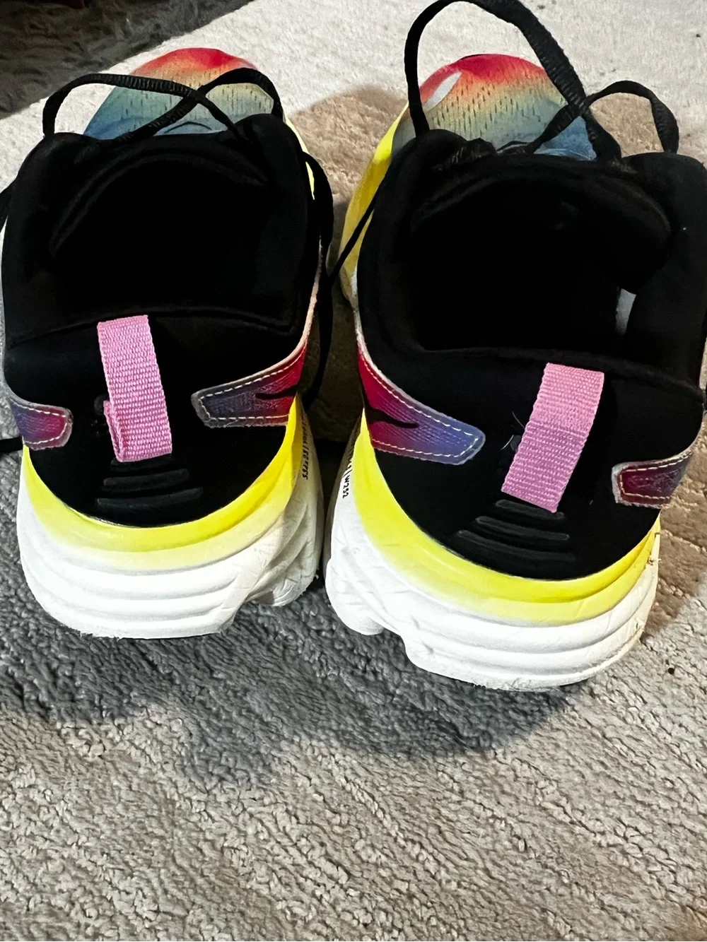 Hoka Women's Bondi 8   Running Shoe with Neon Yellow Midsole